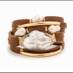 NWT Taylor & Tessier leather wrap bracelet